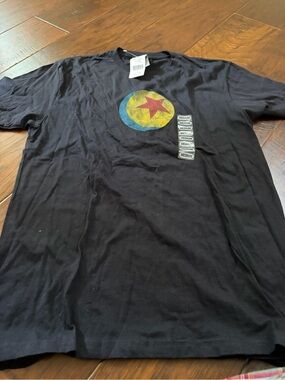 Women's Black Graphic Pixar T-Shirt - Medium
